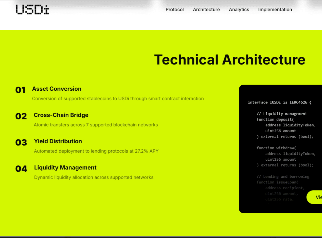 USDi.fi interface preview